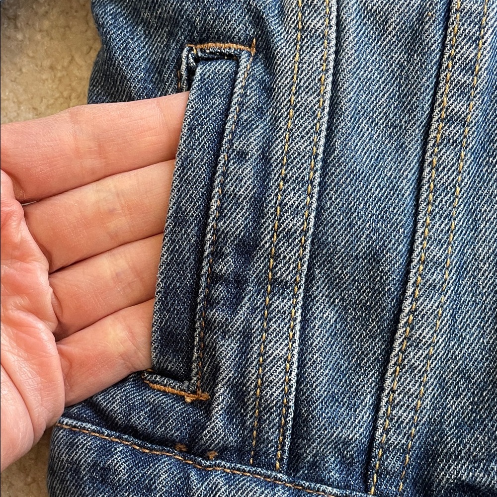 Levi's Kids Toddler Dark Blue Denim Trucker Jacket 3T - Picture 5 of 5